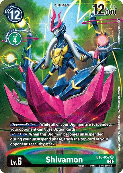 Image for Shivamon (Alternate Art) (BT8-057 SR) (New Awakening) - Digimon Card Game