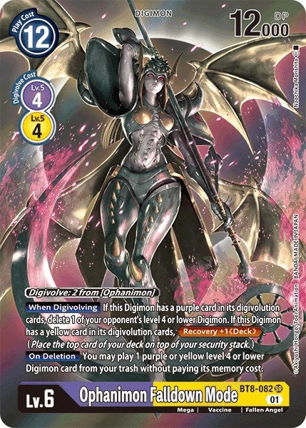 Image for Ophanimon Falldown Mode (Alternate Art) (BT8-082 SR) (New Awakening) - Digimon Card Game