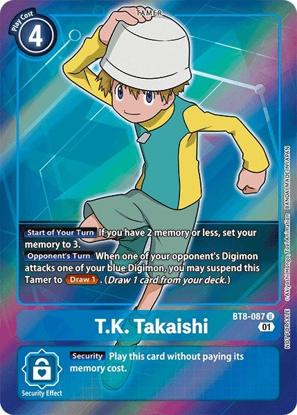 Image for T.K. Takaishi (Box Topper) (BT8-087 U) (New Awakening) - Digimon Card Game