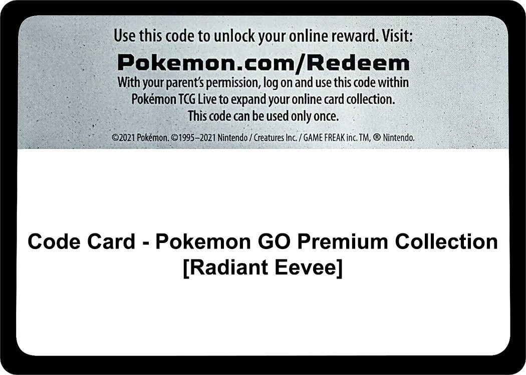 Image for Code Card - Pokemon GO Premium Collection [Radiant Eevee] (Pokemon GO) - Pokemon