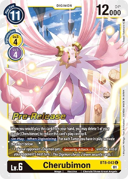 Image for Cherubimon (BT8-043 U) (New Awakening Pre-Release Cards) - Digimon Card Game