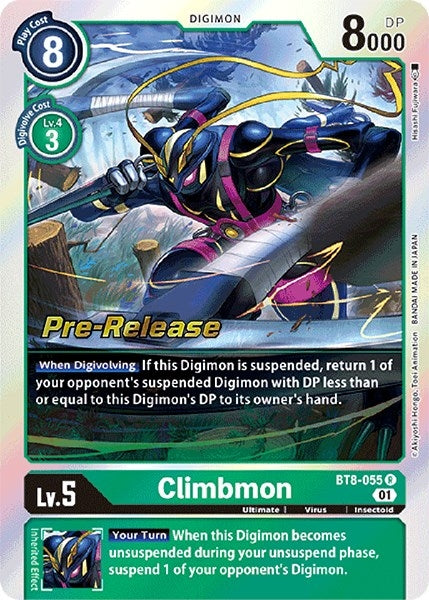 Image for Climbmon (BT8-055 R) (New Awakening Pre-Release Cards) - Digimon Card Game