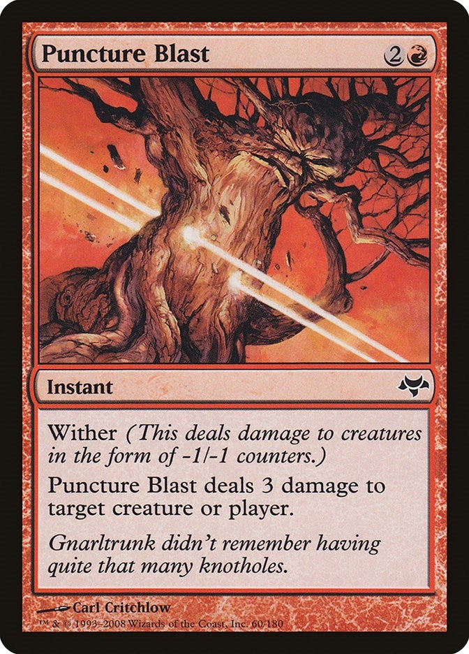 Image for Puncture Blast (60) (Eventide) - Magic: The Gathering