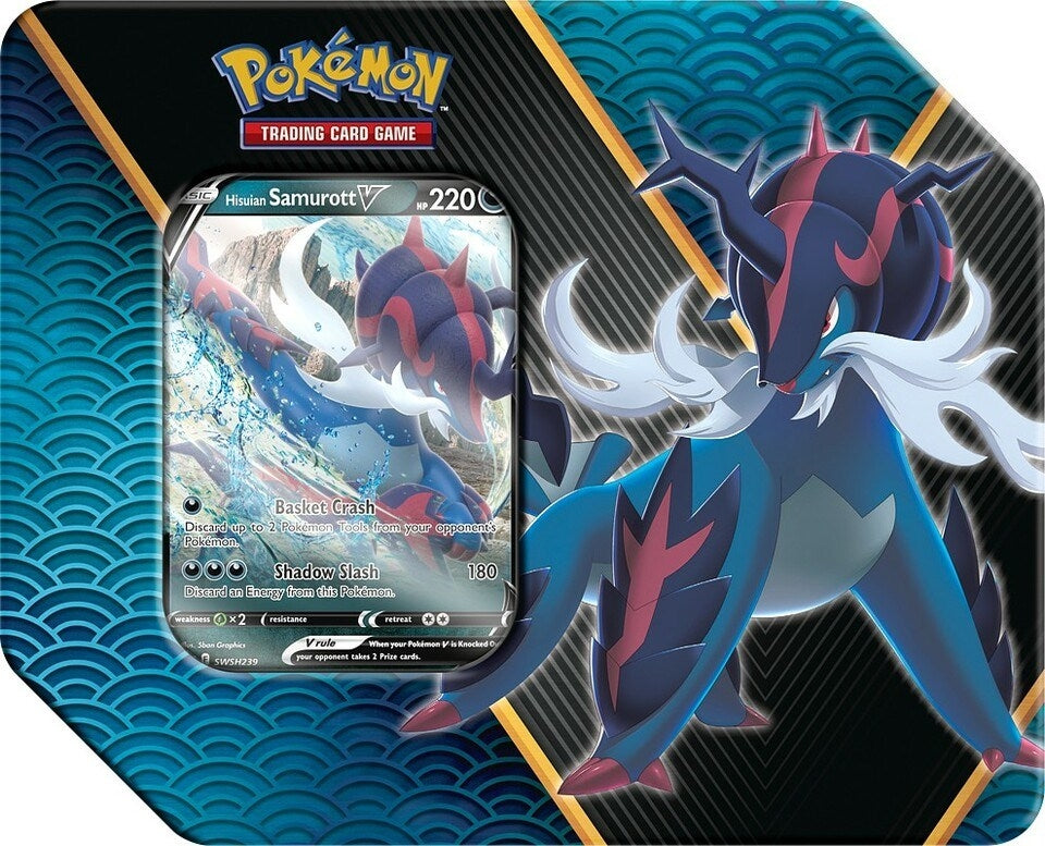 Image for Divergent Powers Tin [Hisuian Samurott V] - Pokemon