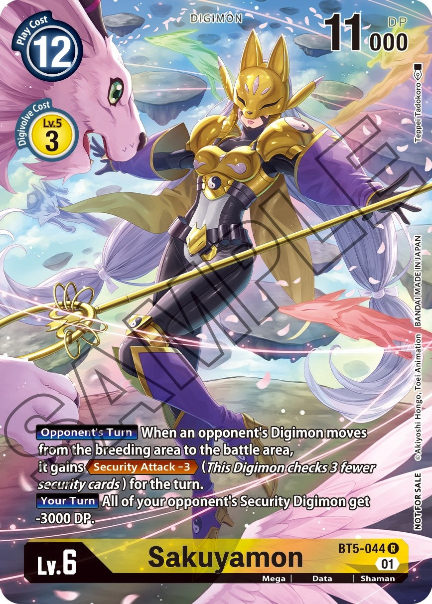 Image for Sakuyamon (Tamer's Card Set 1) (BT5-044 R) (Battle of Omni) - Digimon Card Game
