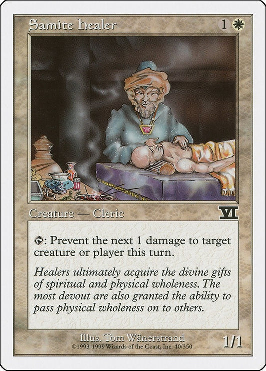 Image for Samite Healer (40) (Classic Sixth Edition) - Magic: The Gathering
