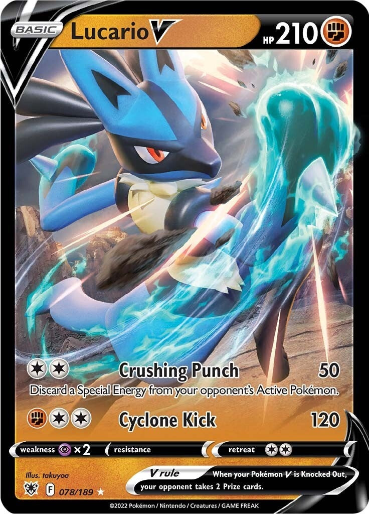 Image for Lucario V (078/189) (SWSH10: Astral Radiance) - Pokemon