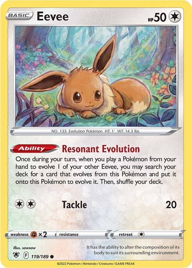 Image for Eevee (119/189) (SWSH10: Astral Radiance) - Pokemon