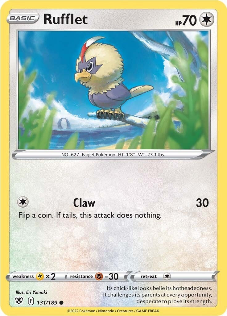 Image for Rufflet (131/189) (SWSH10: Astral Radiance) - Pokemon