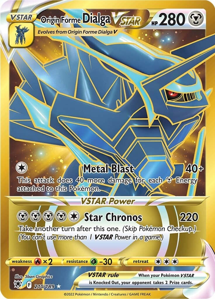 Image for Origin Forme Dialga VSTAR - 210/189 (Secret) (210/189) (SWSH10: Astral Radiance) - Pokemon