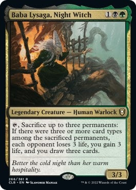 Image for Baba Lysaga, Night Witch (266) (Commander Legends: Battle for Baldur's Gate) - Magic: The Gathering