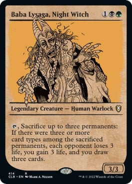 Image for Baba Lysaga, Night Witch (Showcase) (414) (Commander Legends: Battle for Baldur's Gate) - Magic: The Gathering