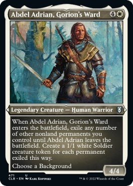 Image for Abdel Adrian, Gorion's Ward (Foil Etched) (471) (Commander Legends: Battle for Baldur's Gate) - Magic: The Gathering