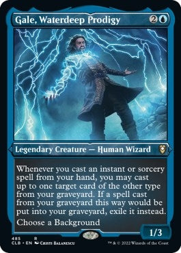 Image for Gale, Waterdeep Prodigy (Foil Etched) (485) (Commander Legends: Battle for Baldur's Gate) - Magic: The Gathering