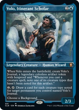 Image for Volo, Itinerant Scholar (Foil Etched) (491) (Commander Legends: Battle for Baldur's Gate) - Magic: The Gathering