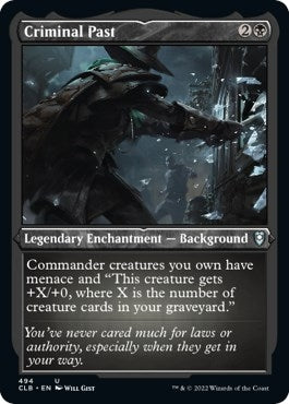 Image for Criminal Past (Foil Etched) (494) (Commander Legends: Battle for Baldur's Gate) - Magic: The Gathering