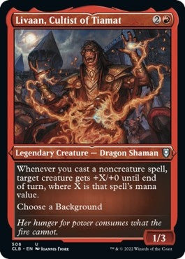Image for Livaan, Cultist of Tiamat (Foil Etched) (508) (Commander Legends: Battle for Baldur's Gate) - Magic: The Gathering