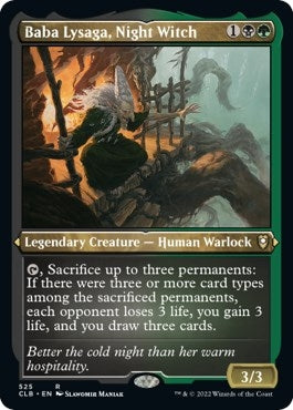Image for Baba Lysaga, Night Witch (Foil Etched) (525) (Commander Legends: Battle for Baldur's Gate) - Magic: The Gathering