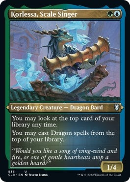 Image for Korlessa, Scale Singer (Foil Etched) (538) (Commander Legends: Battle for Baldur's Gate) - Magic: The Gathering