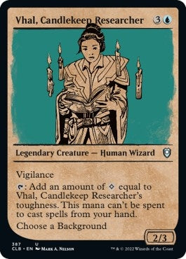 Image for Vhal, Candlekeep Researcher (Showcase) (387) (Commander Legends: Battle for Baldur's Gate) - Magic: The Gathering