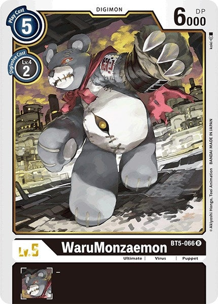 Image for WaruMonzaemon (Demo Deck Exclusive) (BT5-066 R) (Digimon Demo Deck Exclusive Cards) - Digimon Card Game