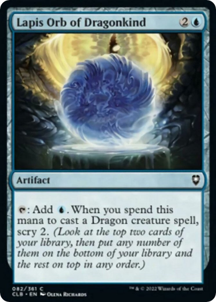 Image for Lapis Orb of Dragonkind (82) (Commander Legends: Battle for Baldur's Gate) - Magic: The Gathering