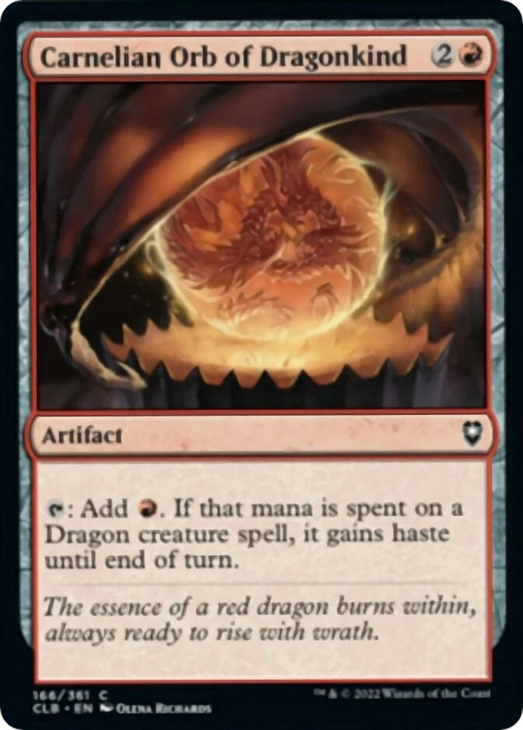 Image for Carnelian Orb of Dragonkind (166) (Commander Legends: Battle for Baldur's Gate) - Magic: The Gathering