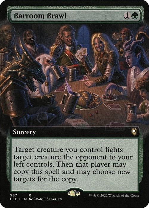 Image for Barroom Brawl (Extended Art) (587) (Commander Legends: Battle for Baldur's Gate) - Magic: The Gathering