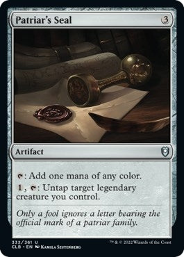 Image for Patriar's Seal (332) (Commander Legends: Battle for Baldur's Gate) - Magic: The Gathering