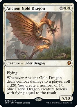 Image for Ancient Gold Dragon (3) (Commander Legends: Battle for Baldur's Gate) - Magic: The Gathering