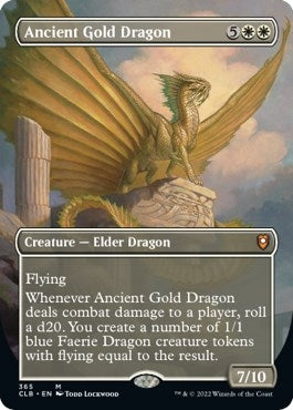 Image for Ancient Gold Dragon (Borderless) (365) (Commander Legends: Battle for Baldur's Gate) - Magic: The Gathering
