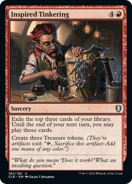 Image for Inspired Tinkering (183) (Commander Legends: Battle for Baldur's Gate) - Magic: The Gathering