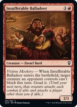 Image for Insufferable Balladeer (184) (Commander Legends: Battle for Baldur's Gate) - Magic: The Gathering