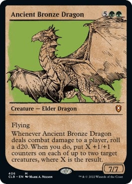 Image for Ancient Bronze Dragon (Showcase) (406) (Commander Legends: Battle for Baldur's Gate) - Magic: The Gathering