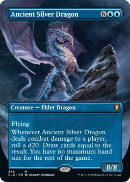 Image for Ancient Silver Dragon (Borderless) (366) (Commander Legends: Battle for Baldur's Gate) - Magic: The Gathering