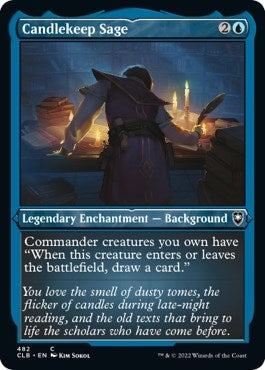 Image for Candlekeep Sage (Foil Etched) (482) (Commander Legends: Battle for Baldur's Gate) - Magic: The Gathering