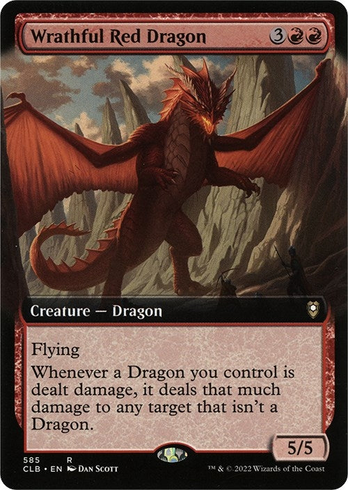 Image for Wrathful Red Dragon (Extended Art) (585) (Commander Legends: Battle for Baldur's Gate) - Magic: The Gathering
