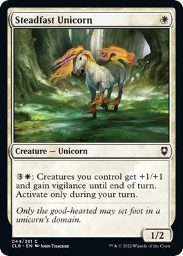 Image for Steadfast Unicorn (44) (Commander Legends: Battle for Baldur's Gate) - Magic: The Gathering