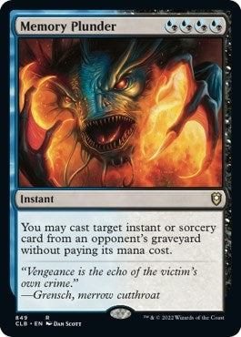 Image for Memory Plunder (849) (Commander Legends: Battle for Baldur's Gate) - Magic: The Gathering