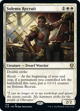 Image for Solemn Recruit (708) (Commander Legends: Battle for Baldur's Gate) - Magic: The Gathering