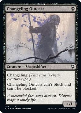 Image for Changeling Outcast (743) (Commander Legends: Battle for Baldur's Gate) - Magic: The Gathering