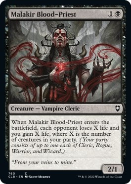Image for Malakir Blood-Priest (760) (Commander Legends: Battle for Baldur's Gate) - Magic: The Gathering