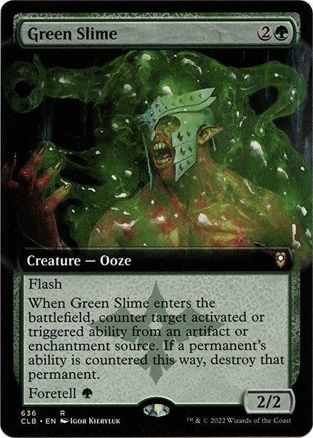 Image for Green Slime (Extended Art) (636) (Commander Legends: Battle for Baldur's Gate) - Magic: The Gathering
