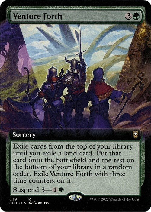 Image for Venture Forth (Extended Art) (639) (Commander Legends: Battle for Baldur's Gate) - Magic: The Gathering