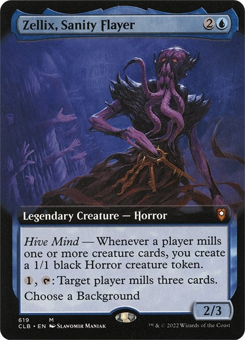Image for Zellix, Sanity Flayer (Extended Art) (619) (Commander Legends: Battle for Baldur's Gate) - Magic: The Gathering