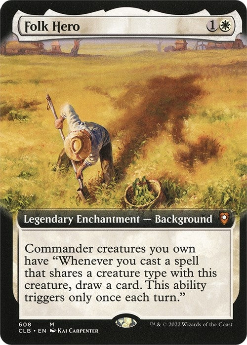 Image for Folk Hero (Extended Art) (608) (Commander Legends: Battle for Baldur's Gate) - Magic: The Gathering