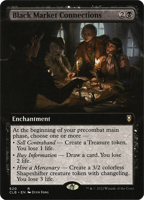 Image for Black Market Connections (Extended Art) (620) (Commander Legends: Battle for Baldur's Gate) - Magic: The Gathering