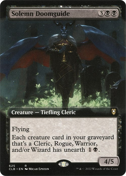 Image for Solemn Doomguide (Extended Art) (625) (Commander Legends: Battle for Baldur's Gate) - Magic: The Gathering