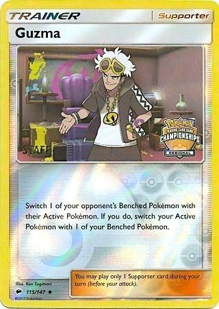 Image for Guzma - 115/147 (Regional Championships) [Staff] (115/147) (League & Championship Cards) - Pokemon