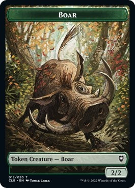 Image for Boar Token (12) (Commander Legends: Battle for Baldur's Gate) - Magic: The Gathering